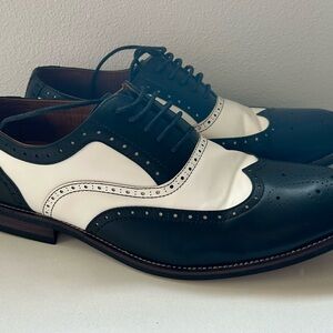 Classic Black and White Men's Brogues